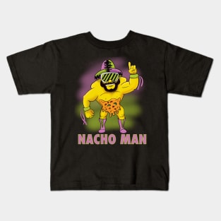 Nacho Man Wrestler Vintage Kids T-Shirt